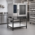 Thumbnail image #2 for Alto-Shaam Large Combi Oven Stand with Shelf and Seismic Feet