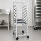 Thumbnail image #3 for Channel Manufacturing ETPR-5S6 Aluminum 12 x 20 Steam Table Pan Rack, 22-Pan, Side-Load, 5-Inch Centers