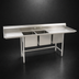Thumbnail image #3 for Eagle Group S16 Series 2-Compartment Stainless Steel Sink with Right-Hand Drainboard, 67-1/2-Inch Wide