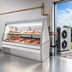 Thumbnail image #3 for Howard-McCray 34N Series 120-Inch Double Duty Full Service Remote Red Meat Service Case with Straight Glass and LED Lighting