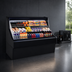 Thumbnail image #3 for Howard-McCray Ovation Series Curved Remote Open-Air Merchandiser, 63-Inch W x 44-Inch H, Black, LED Lighting