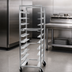 Thumbnail image #4 for Mobile Aluminum Single-Section Oval Tray Rack, 10-Tray Capacity