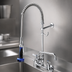 Thumbnail image #3 for T&S Brass Easy Install Pre-Rinse Unit with Add-On Faucet, 8-Inch Wall Mount, 12-Inch Swing Spout