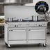 Thumbnail image #3 for Southbend Ultimate 60-Inch Gas Restaurant Range with 4 Open Burners, 36-Inch Charbroiler and 2 Cabinets