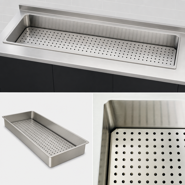 Product image #3 for Vollrath 4-Series Signature Server® 74" Perforated False Bottom — 300 Series Stainless Steel