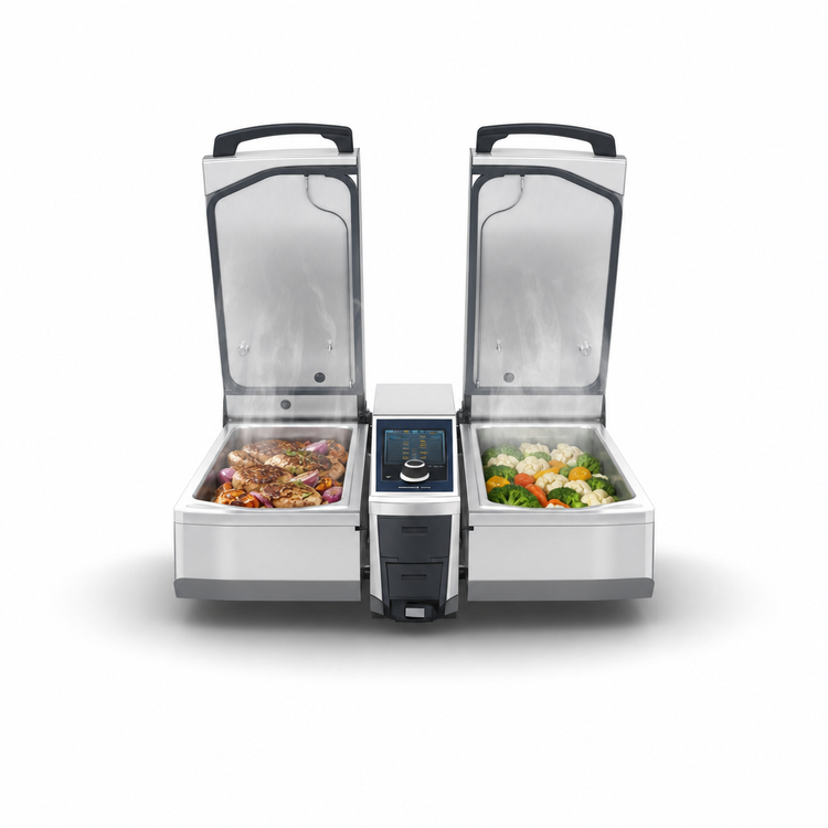 Product image #3 for RATIONAL iVario Pro 2-S Multifunctional Cooking Center, 2 x 6.5 Gallon Rectangular Pans, 440/480V 3-Phase