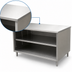 Thumbnail image #3 for BK Resources 48 x 36 Inch Stainless Steel Chef Table with Open Front Cabinet Base