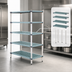 Thumbnail image #3 for MetroMax i Stationary 4-Shelf Open Grid Polymer Starter Shelving Unit, 42