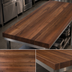 Thumbnail image #3 for Boos Block American Black Walnut Full-Length Edge Grain Kitchen Countertop, 96 x 27 x 3 Inch, Flat Top
