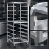 Thumbnail image #3 for FWE Mobile Aluminum Tray Rack for 12 Full-Size 18 x 26 Trays/Pans