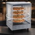 Thumbnail image #3 for Countertop Rotating Heated Pizza Merchandiser with 4 Tiers, 18-Inch Racks, and Tempered Glass Case