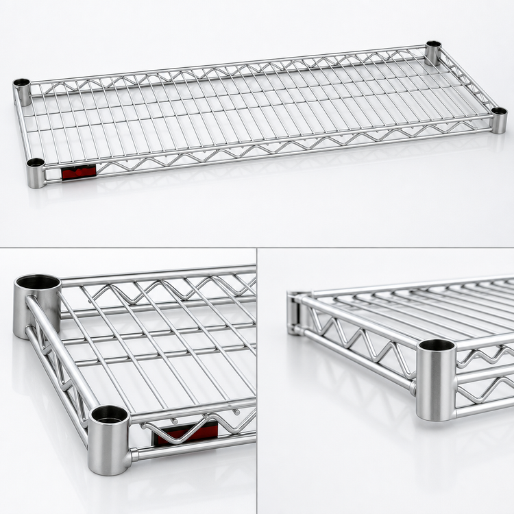 Product image #3 for Eagle Group QuadTruss 36 in. W x 24 in. D Stainless Steel Wire Shelf