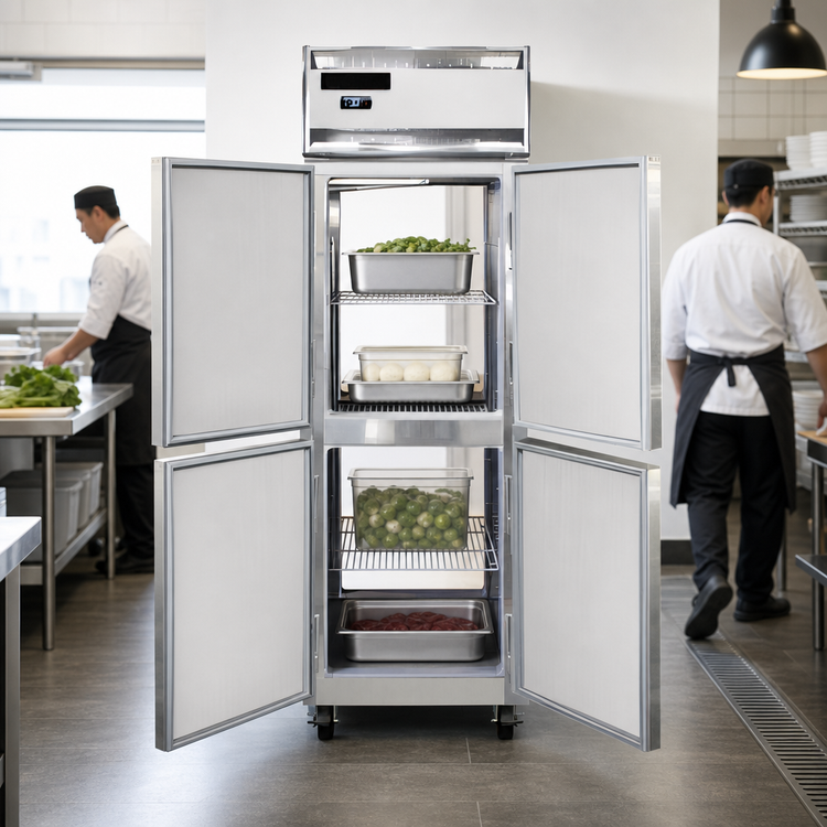 Product image #3 for Continental Refrigerator 1FNSSPTHD One-Section Pass-Thru Freezer with Half-Height Solid Doors