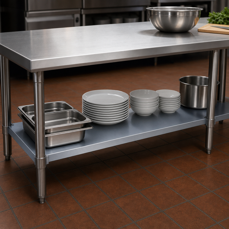 Product image #3 for Sapphire Manufacturing 103 Inch x 31 Inch Stainless Steel Undershelf
