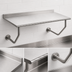 Thumbnail image #3 for 24 Inch x 24 Inch Wall-Mounted Stainless Steel Table with 1-1/2 Inch Rear Backsplash