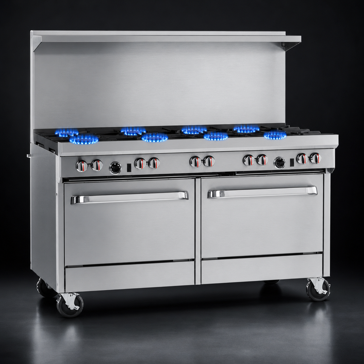 Product image #3 for Southbend S-Series 60-Inch Gas Restaurant Range with 6 Open Burners, 24-Inch Raised Griddle/Broiler, Standard Oven and Cabinet Base