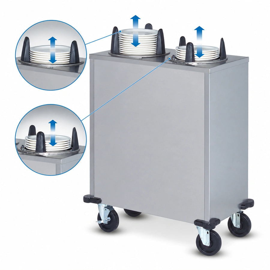 Two Self-Leveling Dispensing Tubes
