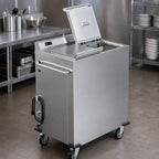 Thumbnail image #3 for Dinex DXPSBH2WB Mobile Heated Wax Base Heater/Dispenser, 2-Silo, 9-Inch Capacity, Convection, Dual Voltage