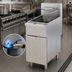 Thumbnail image #3 for Omcan USA Commercial 16-Inch Floor Model Natural Gas Fryer, Open Pot, 56-60 lb Oil Capacity