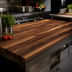 Thumbnail image #3 for Boos Block American Black Walnut Blended Rails, Edge Grain Kitchen Countertop, 96