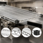 Thumbnail image #3 for Eagle Group QuadTruss QA2436S Quad-Adjust Wire Shelf, 36"W x 24"D, Stainless Steel, 800 lb Capacity Case of 4