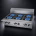 Thumbnail image #3 for Garland Cuisine 36-Inch Heavy Duty Modular Natural Gas Open Burner Top Range with 6 Open Burners