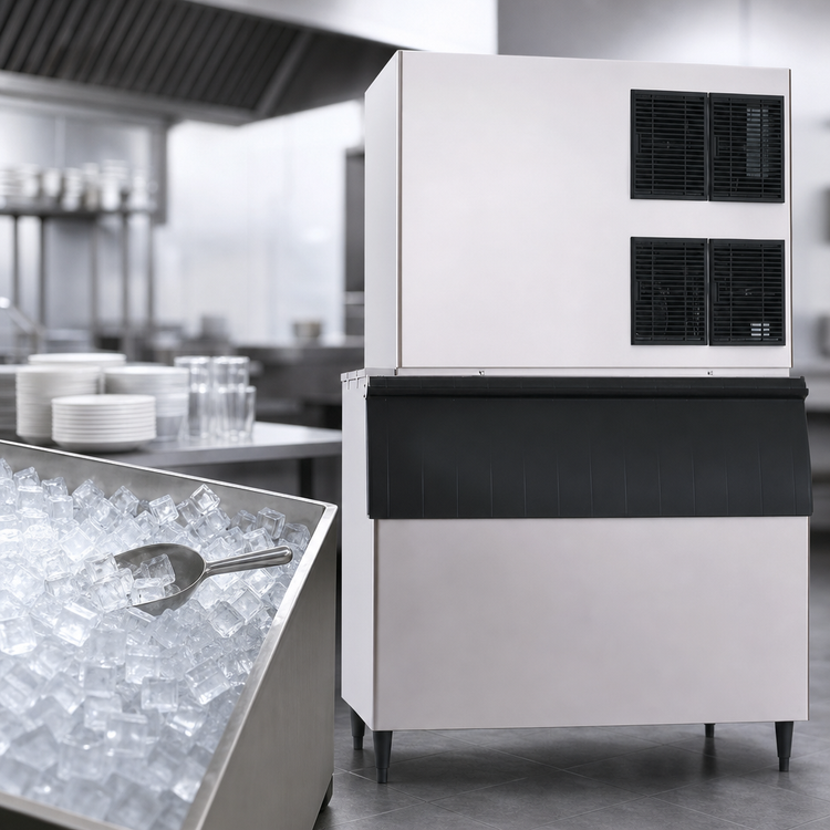 Product image #3 for Hoshizaki KM-1900SRJZ Remote Air-Cooled Crescent Cube Ice Maker, 1,933 lb/24 Hr, 48-Inch Wide
