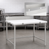 Thumbnail image #4 for Eagle Group 48 Inch x 30 Inch Poly Top Cutting Table with 4-1/2 Inch Removable Stainless Backsplash