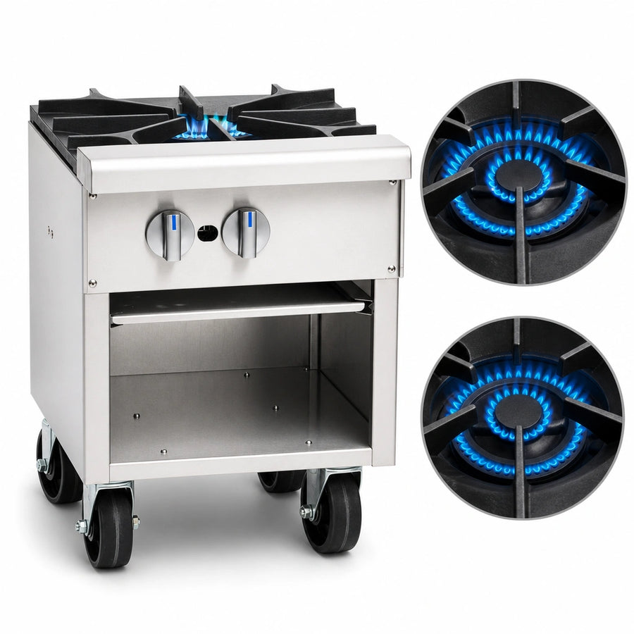 Dual 3-Ring Burners