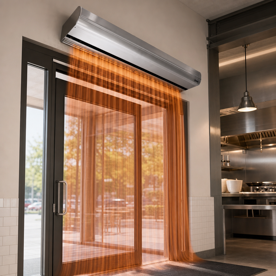 Electric Heated Air Curtain