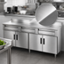 Thumbnail image #3 for Advance Tabco HDRC-308 96-Inch Enclosed Stainless Steel Work Table with Drawers and Hinged Door Cabinet Base