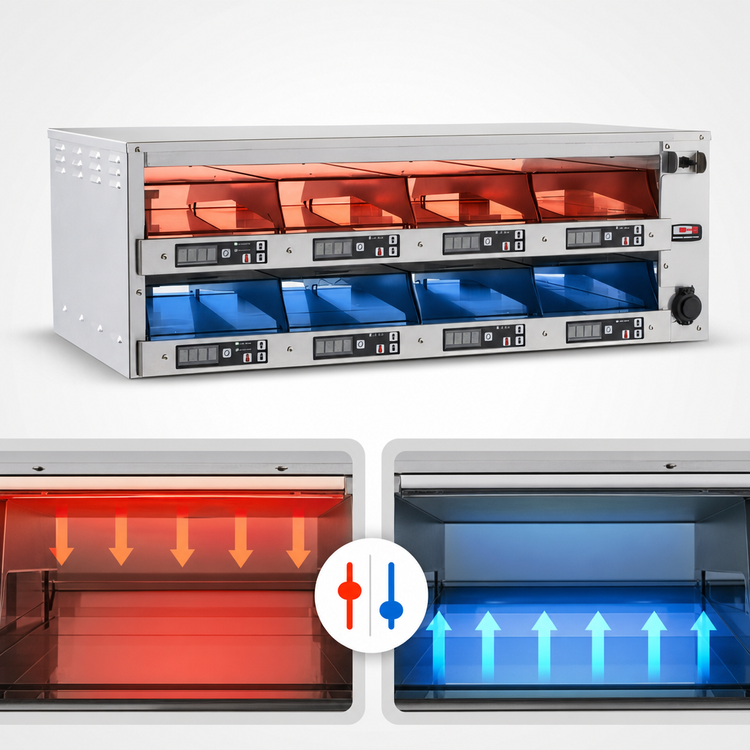 Product image #3 for Carter-Hoffmann Modular Single-Sided Holding Cabinet with Programmable Electronic Controls, 8-Pan Capacity
