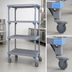 Thumbnail image #3 for Quantum Millenia Mobile Polymer Shelving Starter Unit, 54