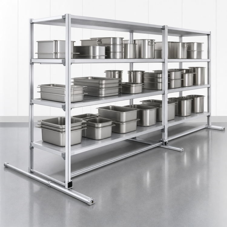 Product image #3 for Floor-Trak Double-Deep Aluminum Floor Track Kit, 28 Ft. Long