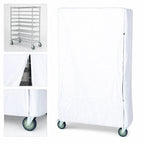 Thumbnail image #3 for Quantum CC243663WNV Wire Cart Cover, 400 Denier White Nylon, Velcro Flap, 24 x 36 x 63 Inches