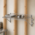 Thumbnail image #3 for Eagle Group Snap-n-Slide Wall-Mounted Wire Shelf, 60W x 12D, Chrome Finish, 175 lb. Capacity