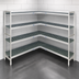 Thumbnail image #3 for Fermostock 4-Tier Corner Expansion Polymer Shelving Kit, 64