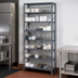 Thumbnail image #3 for Quantum Stationary Heavy-Duty Wire Shelving Unit, 12-Inch Deep x 36-Inch Wide x 75-Inch High, with 8 Shelves and 56 Clear Bins