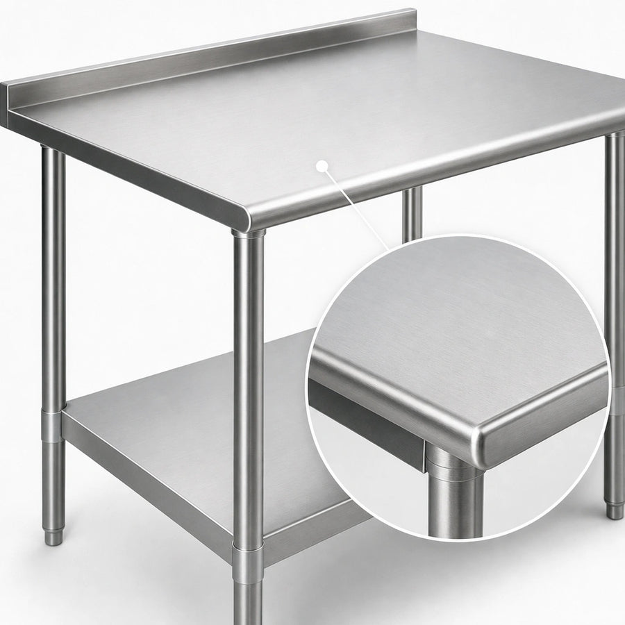 18-Gauge 304 Stainless Steel Top