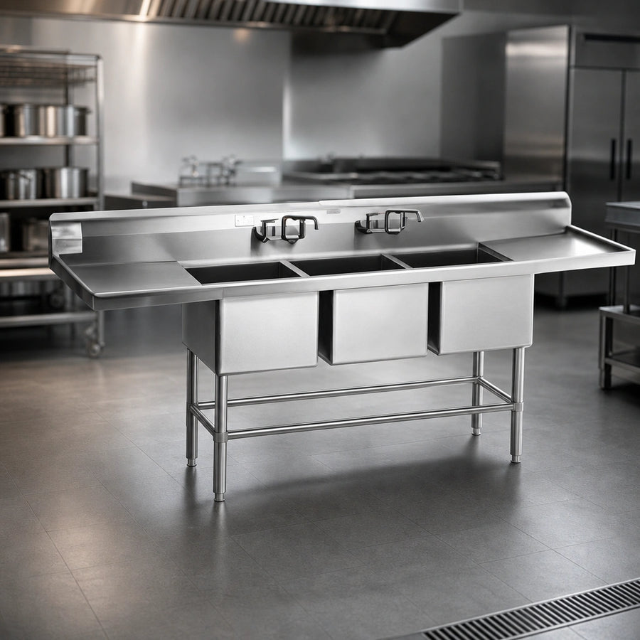 14-Gauge 300 Series Stainless Steel Construction
