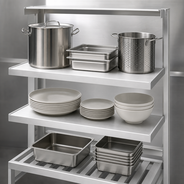 Product image #3 for Channel 36-Inch Wide x 20-Inch Deep Cantilevered Solid Shelf, Aluminum