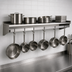 Thumbnail image #3 for Eagle Group Wall-Mounted Stainless Steel Pot Rack Shelf, 120