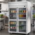 Thumbnail image #3 for Beverage-Air Horizon Series Two-Section Reach-In Freezer with Four Half Glass Doors, 46.29 Cu. Ft., Top-Mounted Self-Contained Refrigeration