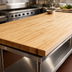 Thumbnail image #3 for John Boos Boos Block 96-Inch x 42-Inch Blended Edge Grain Maple Kitchen Countertop, Varnique Finish