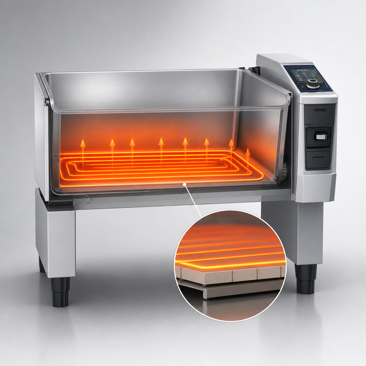 Product image #3 for RATIONAL iVario Pro XL Pressure Version 40-Gallon Multifunctional Cooking Center with Base, 208/240V, 3-Phase