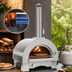 Thumbnail image #3 for Omcan USA 33-Inch Countertop Wood and Propane Gas Pizza Oven, Single Deck