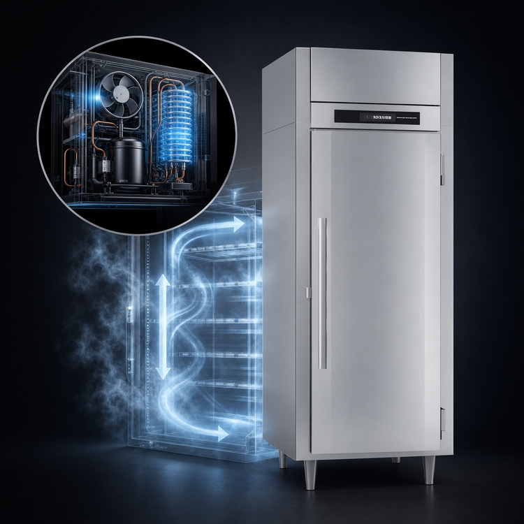 Product image #3 for Victory UltraSpec Extra-Wide Pass-Thru Solid Door Freezer, 1-Section, 26.06 Cu. Ft., Self-Contained