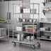 Thumbnail image #3 for Super Erecta Mobile 4-Shelf Chrome Wire Dolly Truck, 48
