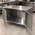 Thumbnail image #3 for BK Resources Dual Access Stainless Steel Chef Table Cabinet Base with Hinged Doors, 36 x 24 x 34-3/4 Inches