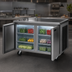 Thumbnail image #3 for Delfield 60-Inch Two-Section Refrigerated Work Table with Doors, Side-Mounted Self-Contained Refrigeration